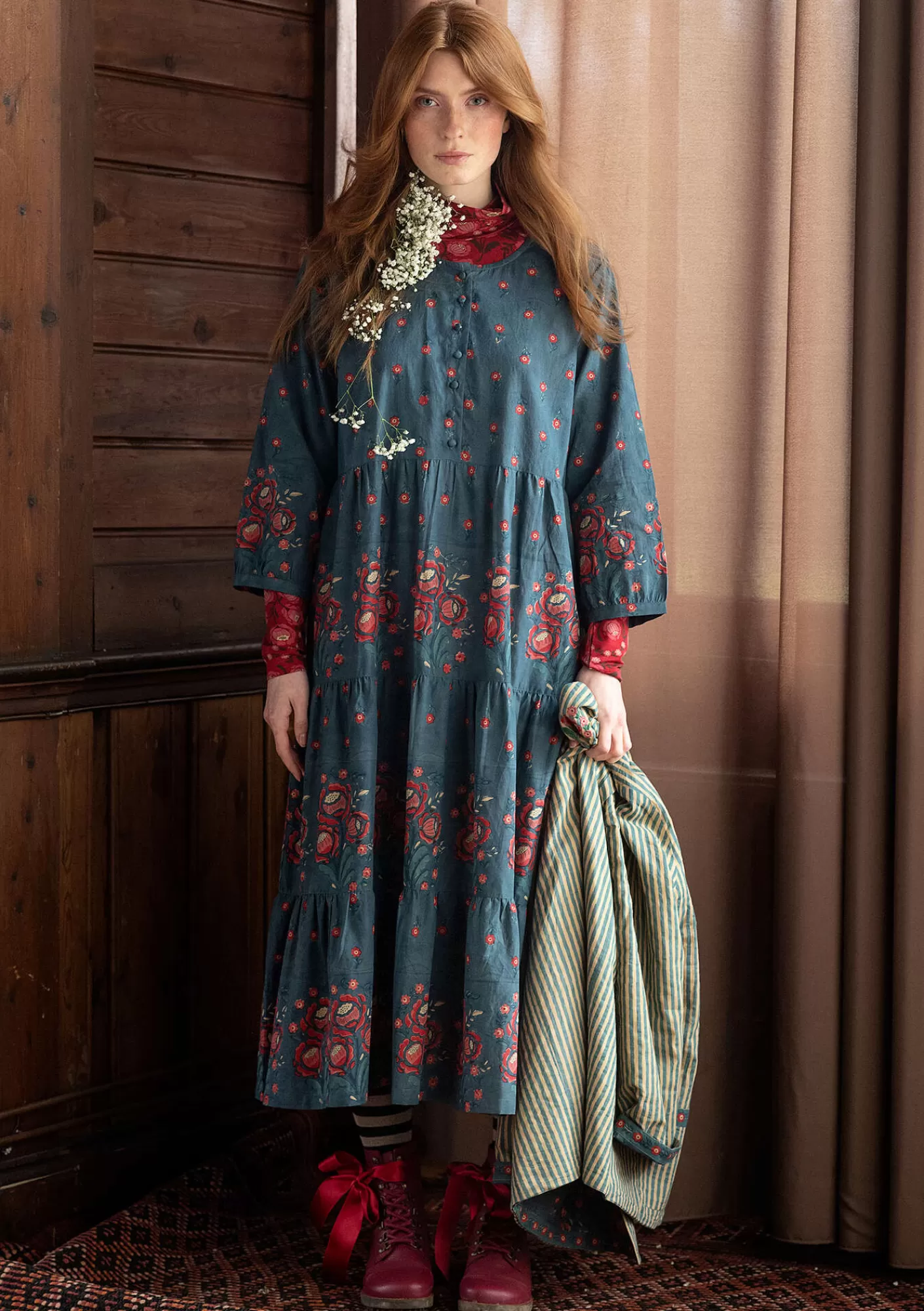 Gudrun Sjödén Kangasmekko "Asta" ekopuuvillaa- Mekot
