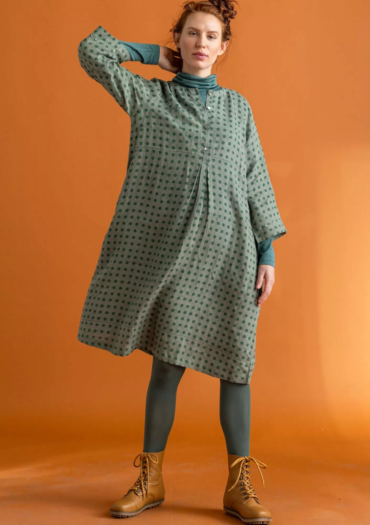 Gudrun Sjödén Kangasmekko ”Asta” pellavaa- Mekot