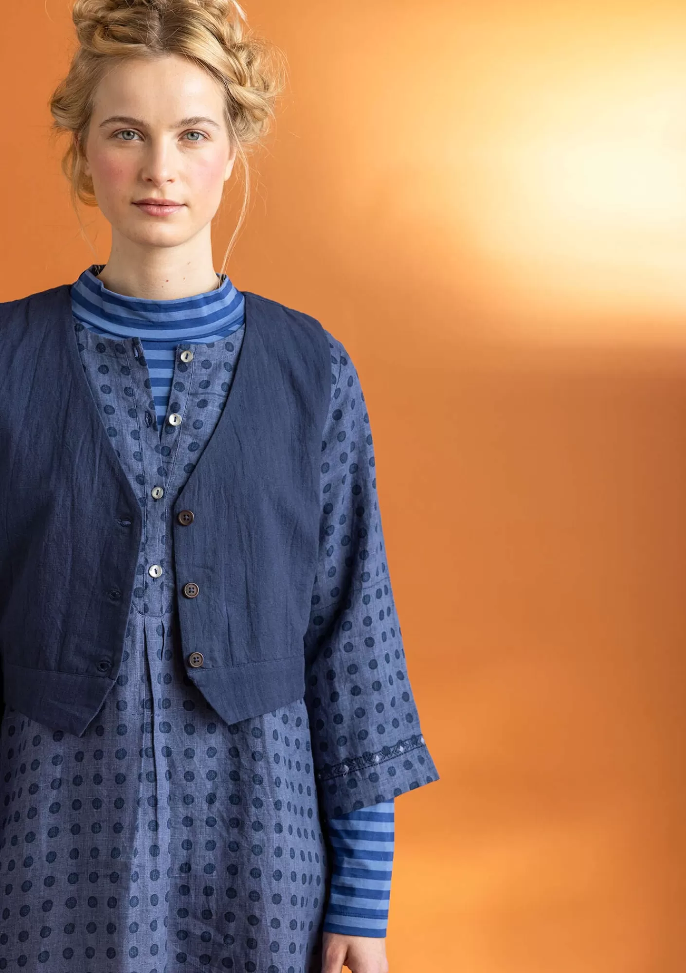 Gudrun Sjödén Kangasmekko ”Asta” pellavaa- Mekot