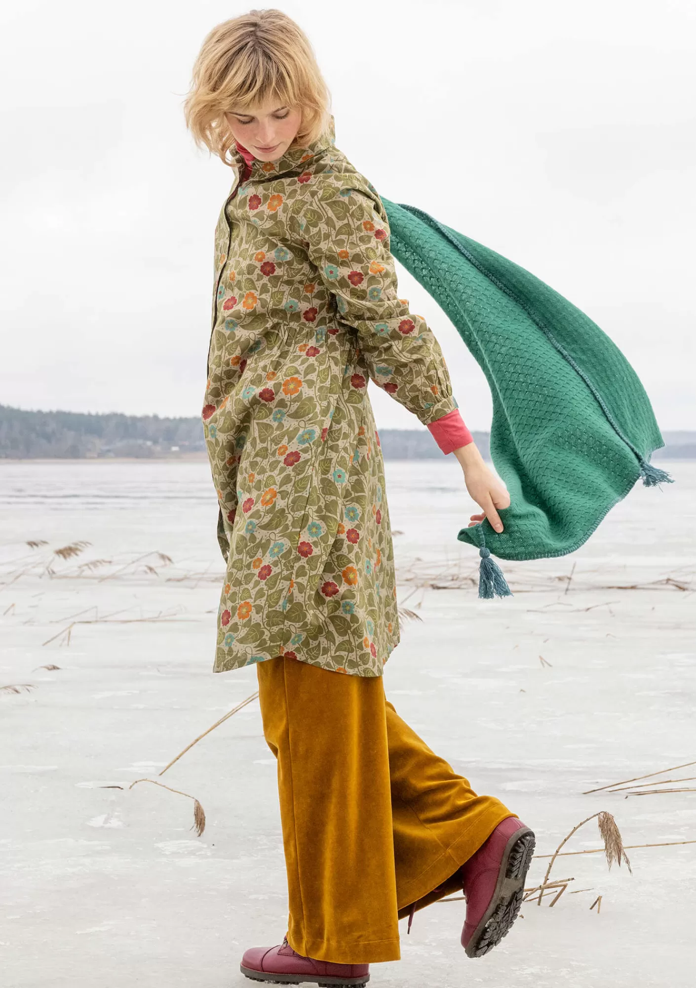 Gudrun Sjödén Kangasmekko ”Borealis” ekopuuvillaa- Mekot