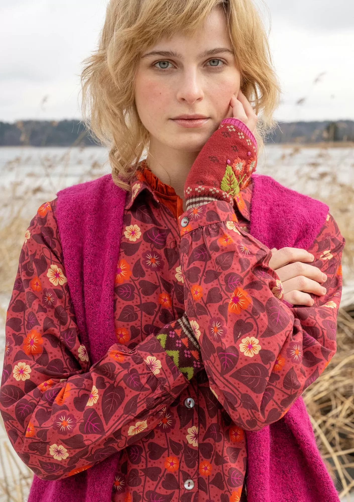 Gudrun Sjödén Kangasmekko ”Borealis” ekopuuvillaa- Mekot