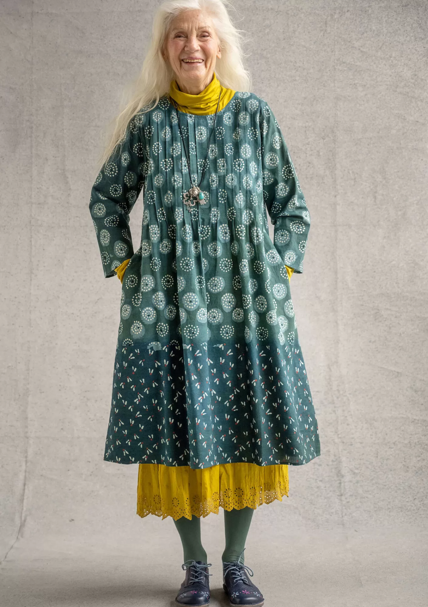 Gudrun Sjödén Kangasmekko "Clay" ekopuuvillaa- Mekot