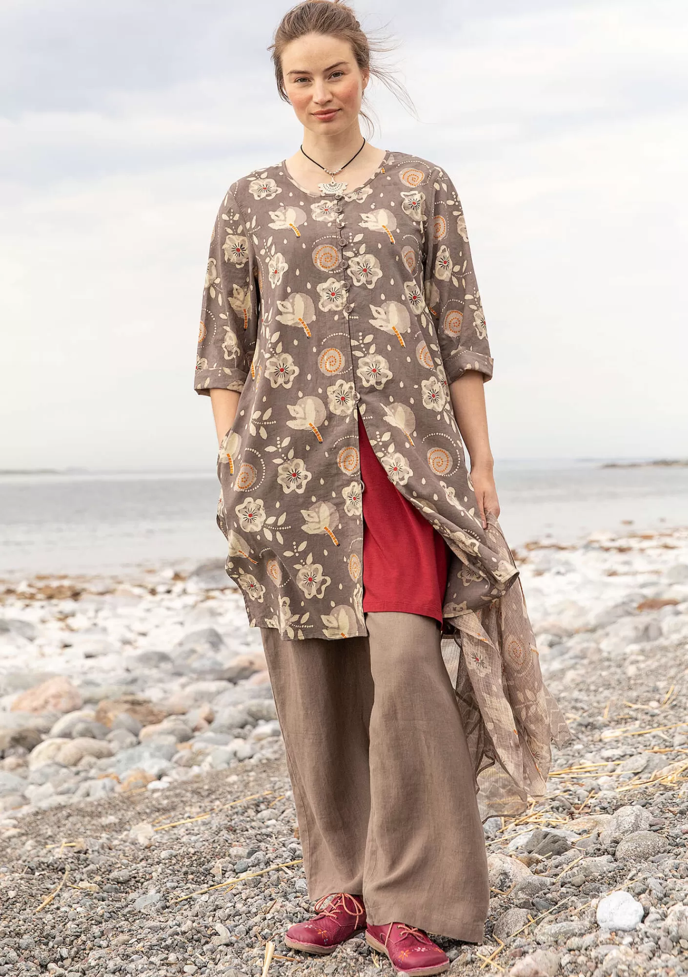 Gudrun Sjödén Kangasmekko "Kamala" ekopuuvillaa- Mekot