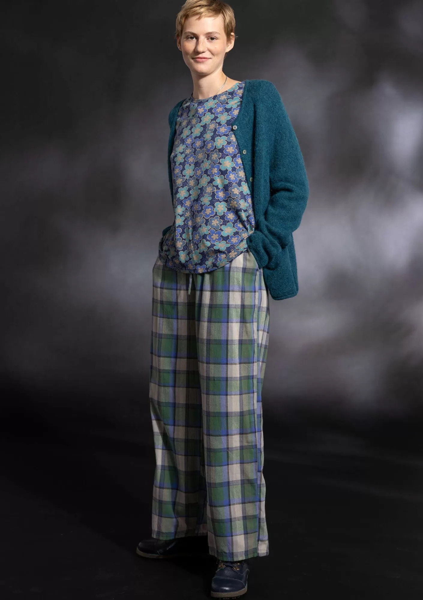 Gudrun Sjödén Kankaiset pyjamahousut "Skagen" ekopuuvillaa- Housut