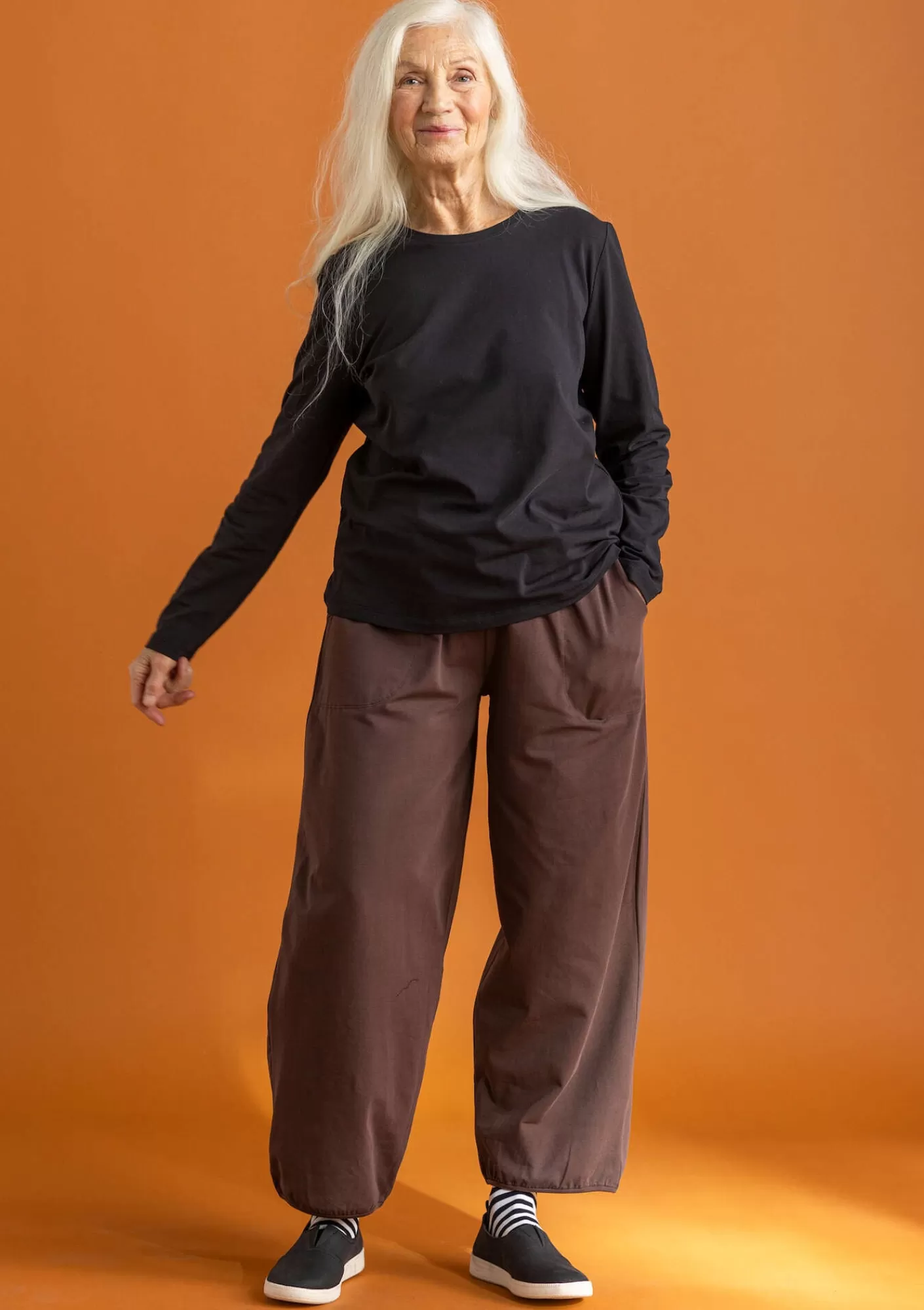Gudrun Sjödén Trikoohousut ekopuuvillaa/elastaania- Housut